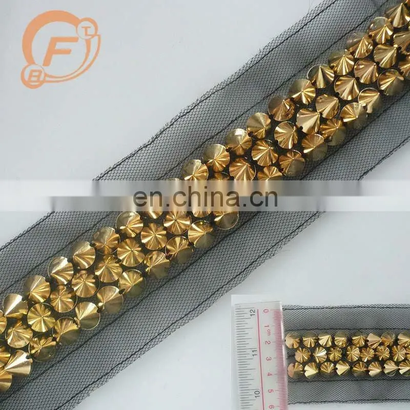 fashion design embroidered gold braid