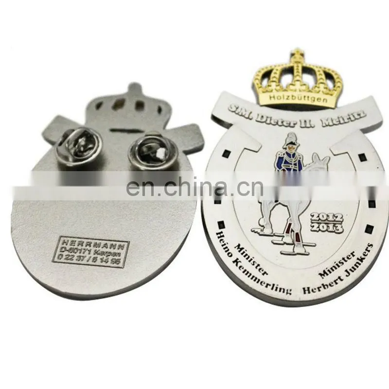 security guard badge plating gold