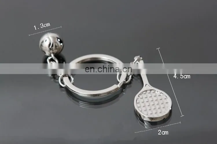 3D Sports Tennis Racket Keyring