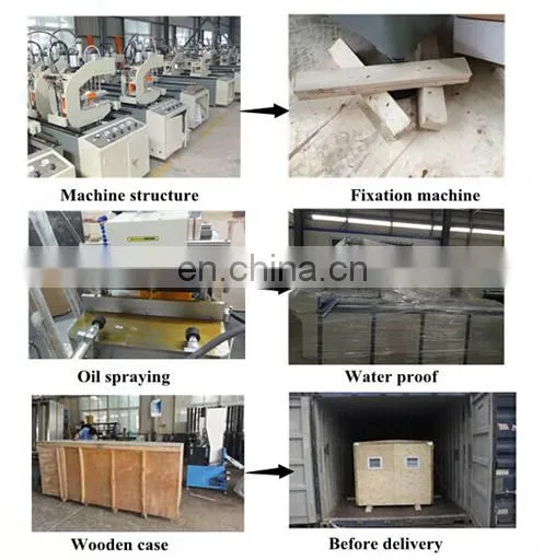 UPVC double head welding machine / PVC doors and windows making machine
