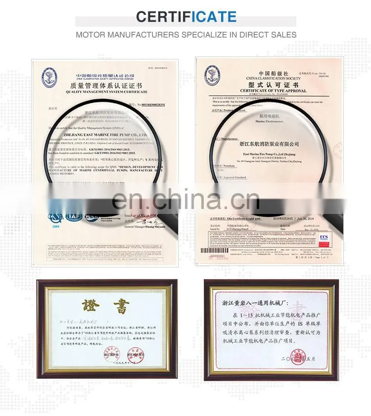 Hot selling 11kw 2930 rpm YE2 160M1-2 three phase electric ac water pump motor of China Supplier