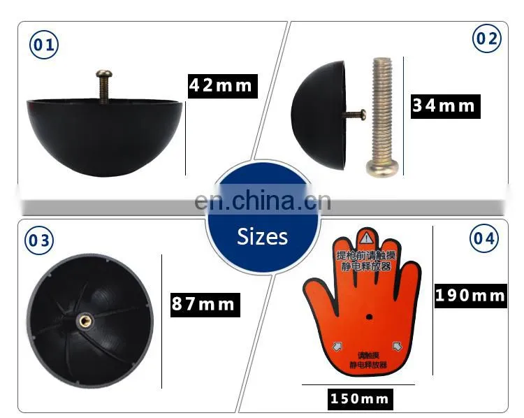 Fuel Station And Human Electrostatic Discharges ball with hand logo