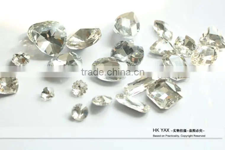 W0727 China wholesale cheap glass gemstone