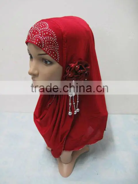 A529 New Arrival Islamic Scarves Women Muslim One Piece Hijab Flower hijab