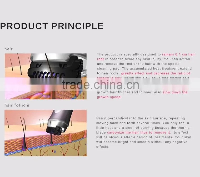 Japan design depitime handy hair removal with pattern,Hair removal for home use