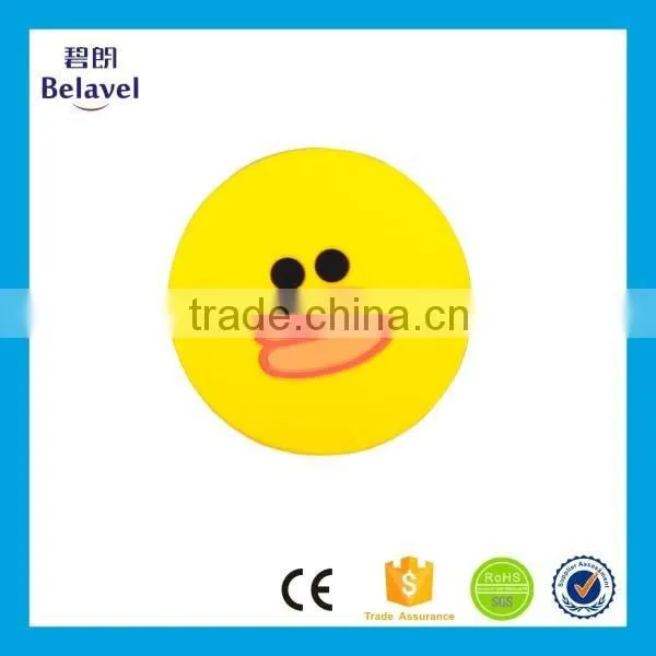 OEM fruit design pvc tea coaster custom silicone soft pvc coaster