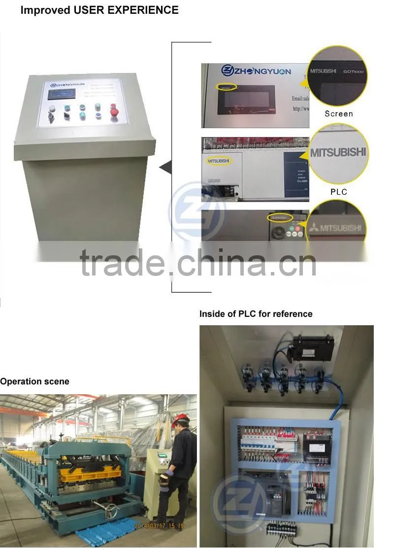Aluminum Roofing Step Tile Machine