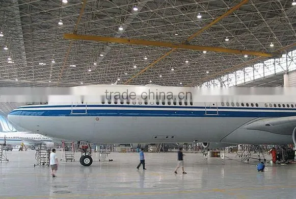 Economical anti rust steel structure airplane hangar