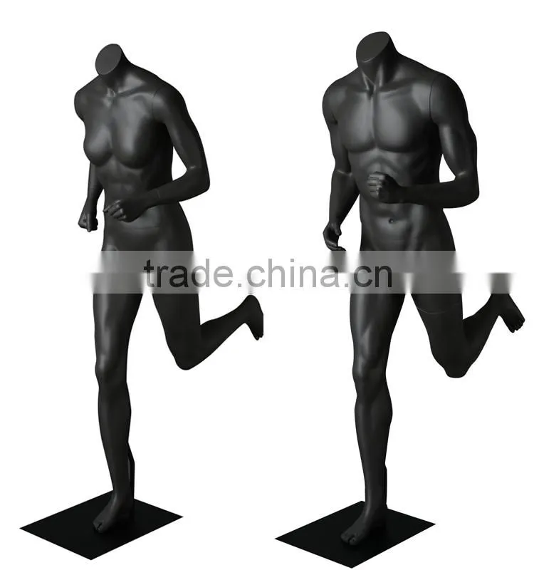 sport running headless female mannequin
