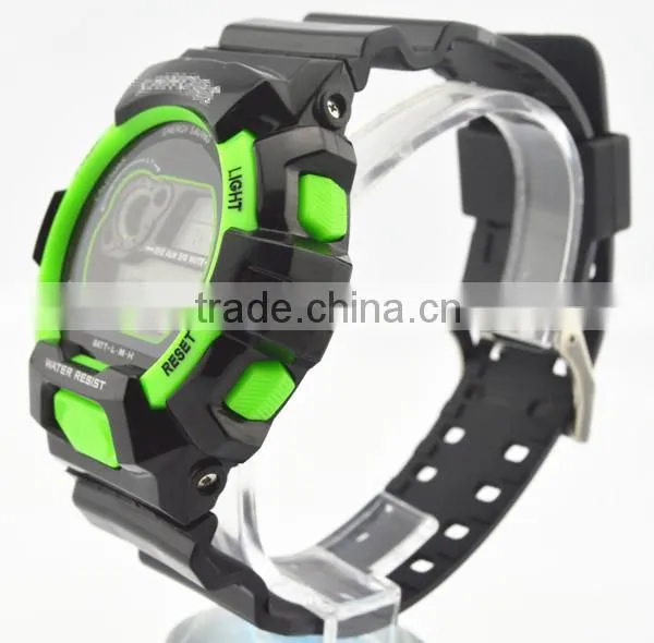 digital climb alarm clock function sports watch plastic strap