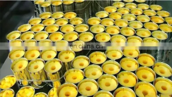 Shanghai Factory Automatic industrial canned fruit ginaca pineapple canning machine processing plant production line