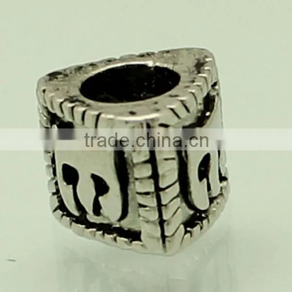 Hot sels metal beads popular letter beads