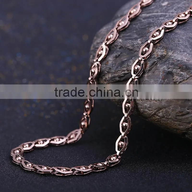 Luxuriant coffee gold plated link chain decorative chain necklace jewelry chain