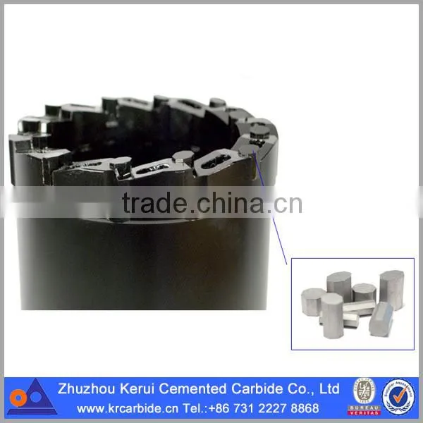 Octagonal prisms tungsten carbide tips for drilling in soft and soft medium hard rock