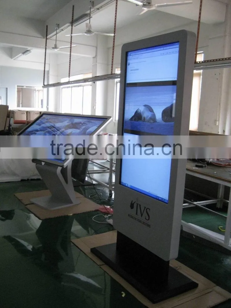 Windows Pc Core I3 Ir Multi Touch Screen Led Monitor Advertising Totem Digital Advertising Display Indoor Kiosks For Malls