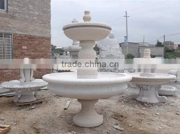 Artificial Landscape Round Stone Waterfall Fountain for Garden