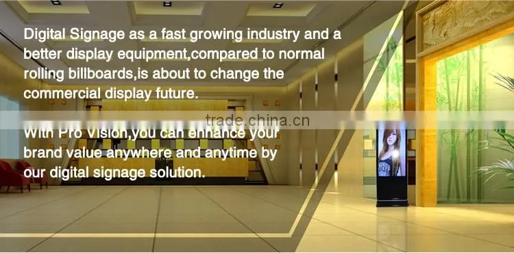 47 inch Fashion-design floor standing totem digital signage