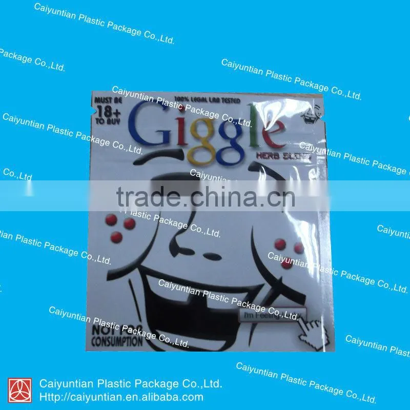 WTF aluminum foil herbal incense incense laminated bag