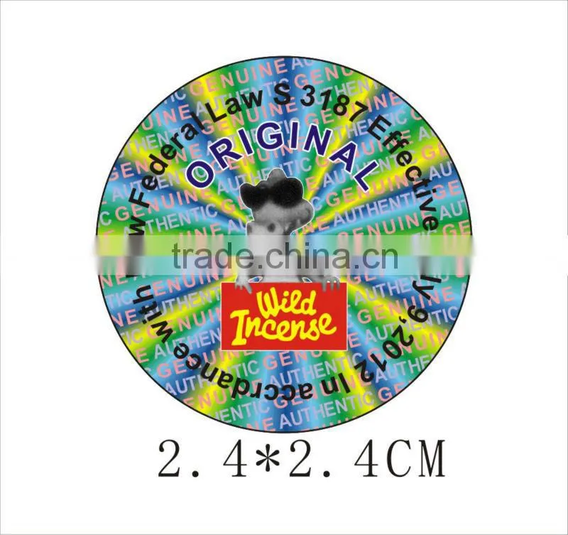 Custom high quality Anti-fake Stickers labels