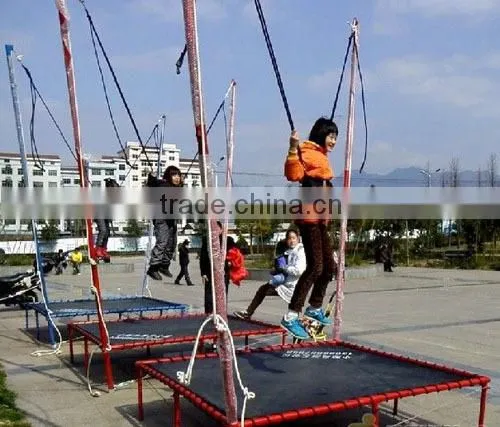 small amusement equipment bungee jumping kids trampoline