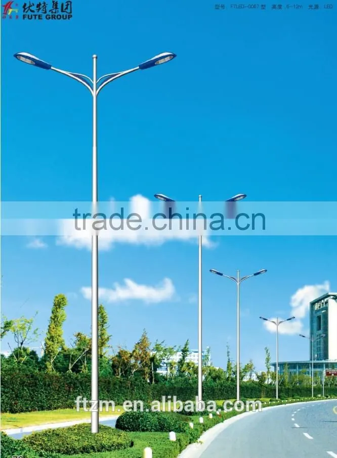 single arm LED 120 watt Bridgelux chips eilectric led street light with hot-dip galvanized & powder coated pole