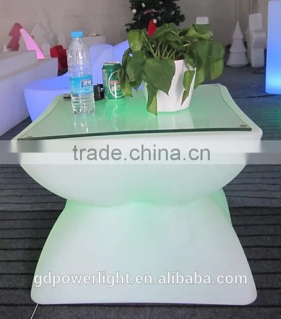 PE Plastic Bar Table with LED light and remote T003