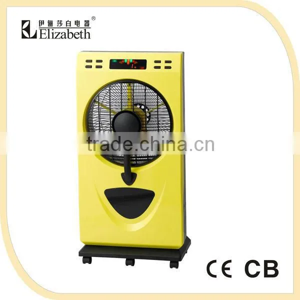 2013 12" new design stand Box fan with humidifier to keep air cooling with CB MF-1201R(sliver color)