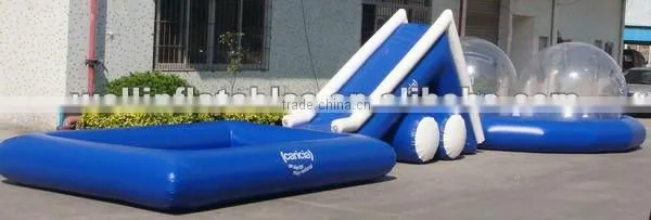 commercial grade inflatable water slides / inflatable slide with pool
