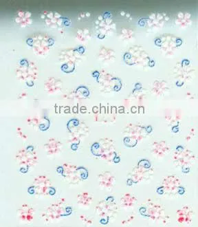 ocean wave 3d design nail art sticker