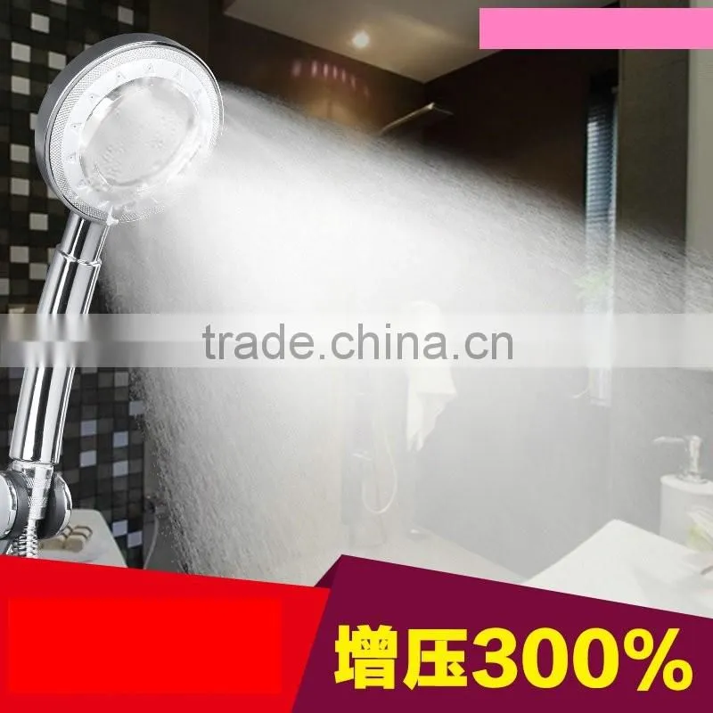 2016top sale Three function Water pressurized ABS shower head