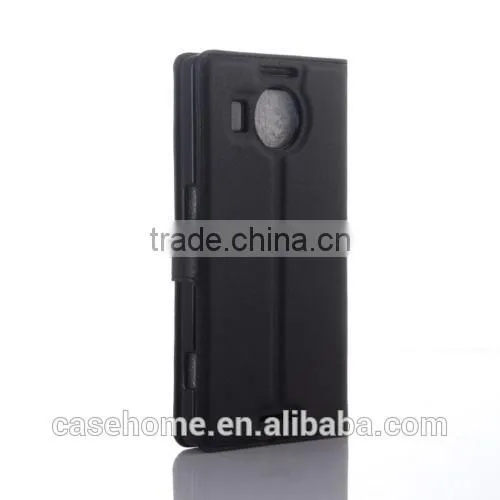 Lichi Pattern PU Leather Flip Wallet Cover for Microsoft Lumia Phones