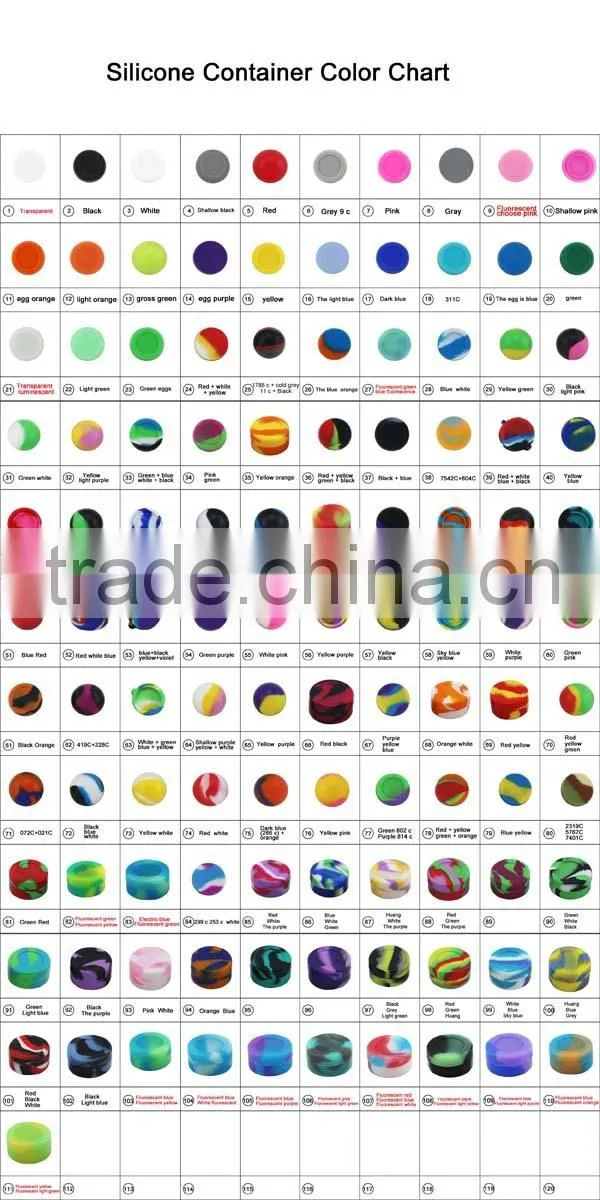 Wholesale silicone container for wax butane hash bho silicone oil drum slick silicone dab barrel