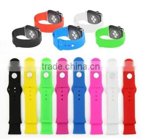 Silicone Watch band Fitness Replacement Straps For Apple Watch band
