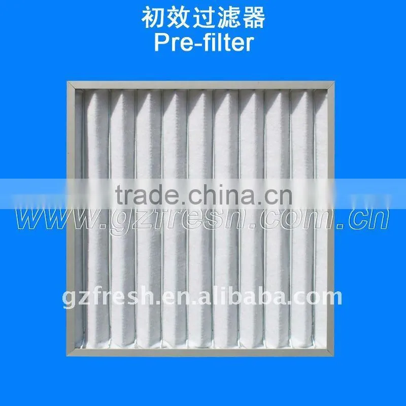 Supply high quanlity washable plank pre-filter,washable air filter with ISO9001 accredited