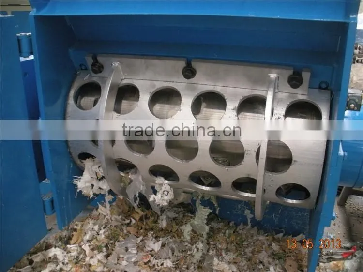 single shaft shredder for plastic