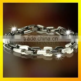Stainless steel charm bracelet good quality 2016 custom bangle bracelet