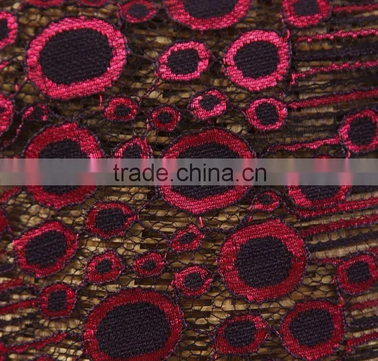 Cheap african organza 3d flower embroidered lace extender fabric for sale