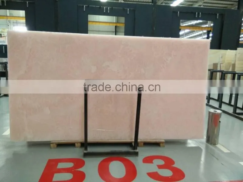 Pink onyx slab