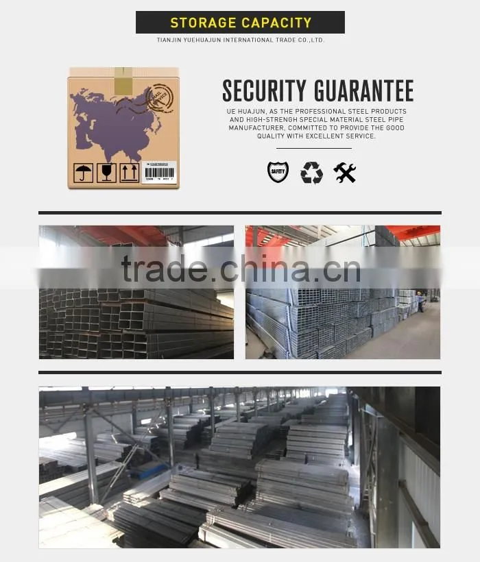hot selling galvanized steel pipe thread ends and with coupling