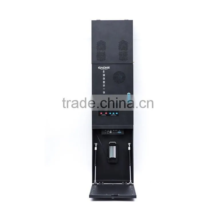 GAOKE all in one multimedia wall mounted device interactive whiteboard with built in Mini OPS 5mega visualizer and 2*15W speaker