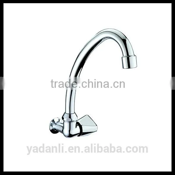 single handle wall mounted installation type kitchen sink faucet
