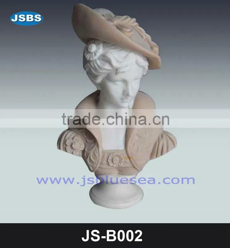 stone classical female bust statue