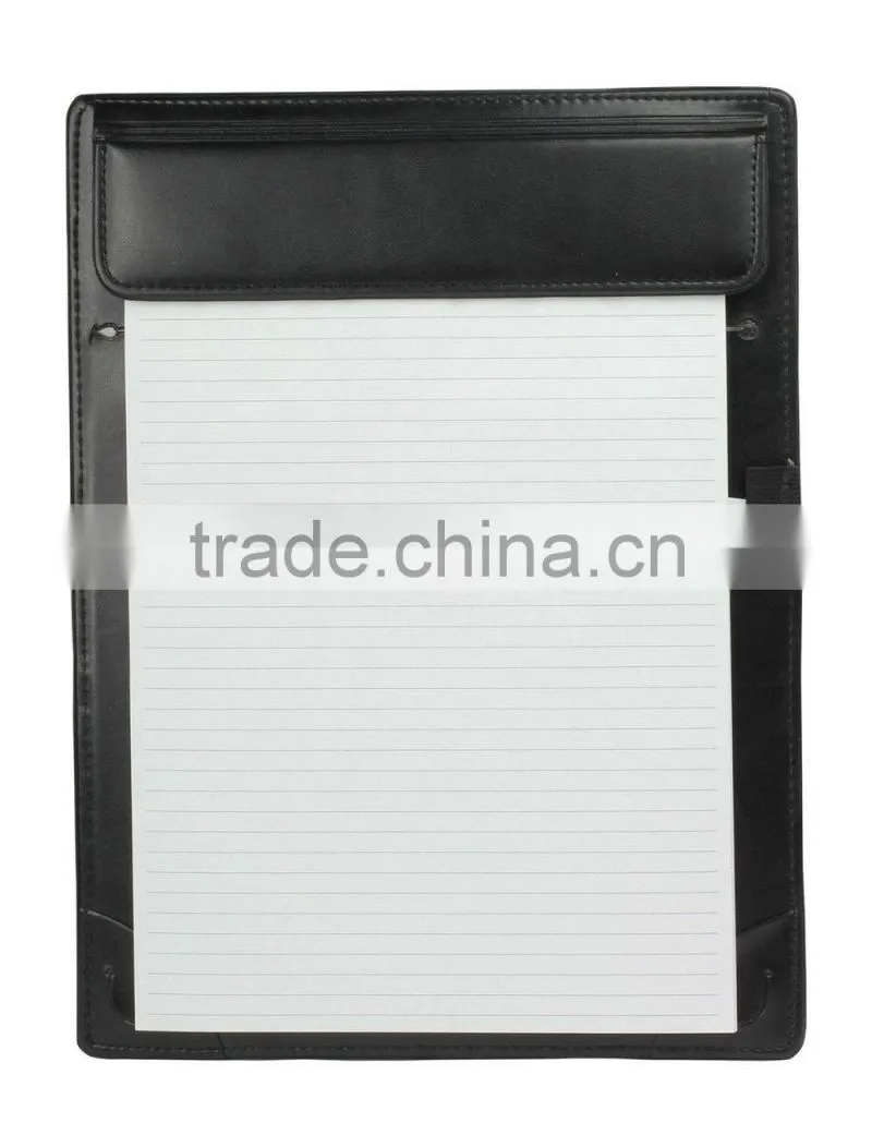 Meeting Clipboard Legal Size Leather Documents Notepad Holder with Pen Holder