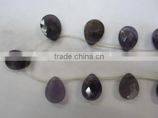 faceted amethyst teardrop wholesale