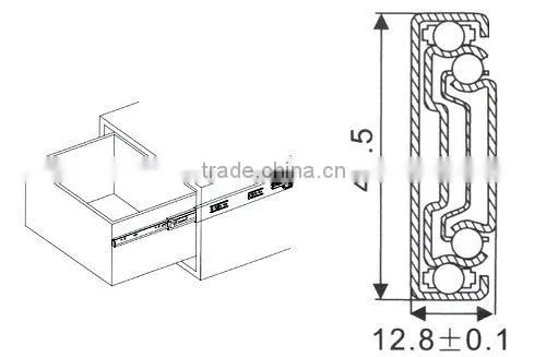 Soft closing drawer slide