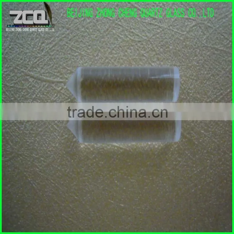 OD=5mm Polishing Quartz Glass Rods With Cone-Sharp On The End