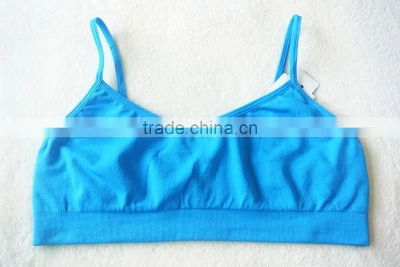High Quality Wholesale Blue Seamless Teenage Girl Bra And Underwear