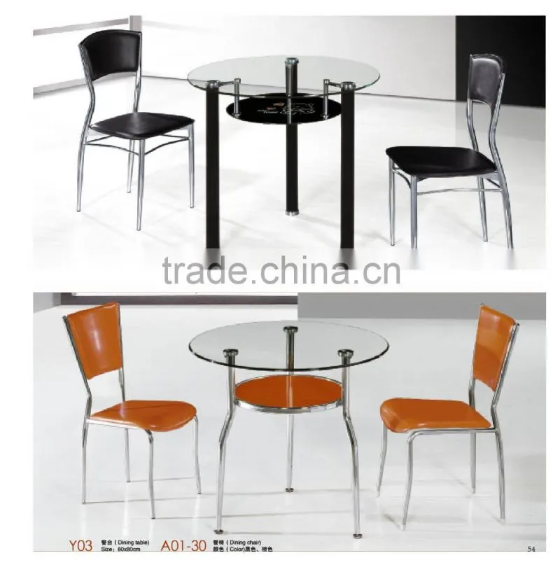 for 4 people extendable glass dining table factory sell directly YY31