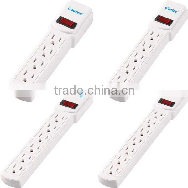 6 way us standard residential universal socket outlet with indicator