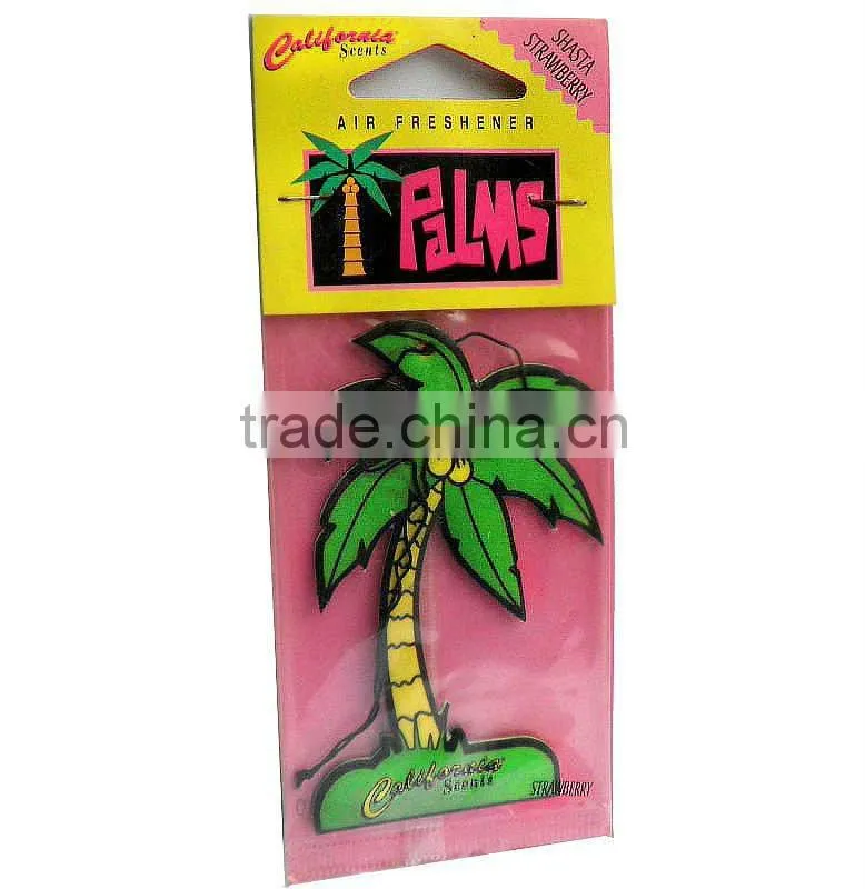 beautiful paper card air freshener /Any shape can be customized for customers